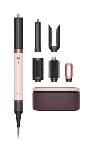 Dyson Airwrap Co‑anda2x™ Multi‑Haarstyler & Trockner Straight+Wavy, 2x stärkerer Luftstrom mit Hyperdymium™, App‑kompatibel, 6‑in‑1 Styling ohne Hitzeschaden, 5 Aufsätze, Ceramic Pink/Rosé Gold