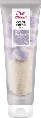 Wella Professionals Color Fresh Mask Pearl Blonde – Haarkur zum Beleben und Verändern der Haarfarbe – pflegende Tönung mit Avocadoöl – für helles und aufgehelltes Haar – 150 ml