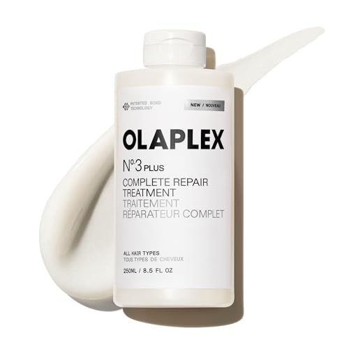Olaplex N°.3PLUS Complete Repair Treatment: Pre-Shampoo, Repairs Damage & Future Breakage | 3 Minutes, 3 Bonds, 3X Stronger, 3X Softer | For Coily, Curly, Straight, and Wavy, 250 mL / 8.5 Fl Oz
