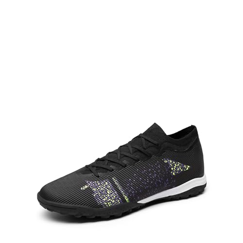 DREAM PAIRS Fußballschuhe mit Fußballschuhen für Herren,Size 41,Schwarz,SDSO25018M-D