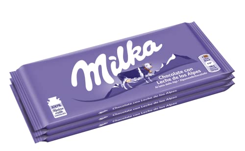 Milka, Milchschokolade Classic Milchschokolade Tafel 100% Alpenmilch Nachhaltiger Kakao 3x100g (3 Tabletten a 100g)