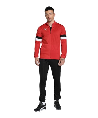 PUMA Herren Teamrise Tracksuit Trainingsanzug, PUMA Red-PUMA Black, L EU