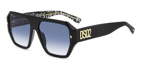 DSQUARED2 Brille D2 0128/S Größe 58-16 mm Schwarz Pattern Weiß