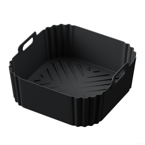 NEIQIUWING Silikon-Einsatz für Hei?luftfritteuse für cosori 5,5-6,2L & NA230, hitzebest?ndig bis 240°C, spülmaschinenfest, grau(A Black)