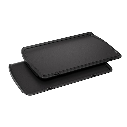 Tefal Plancha-Platten XL, kompatibel mit OptiGrill+ XL, für empfindliche Zutaten, antihaftbeschichteter Aluminium-Druckguss, Schwarz, XA729810