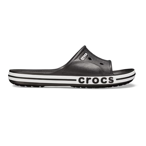 Crocs Unisex Erwachsene Bayaband Slide Badeschlappen, Black/White, 41/42 EU