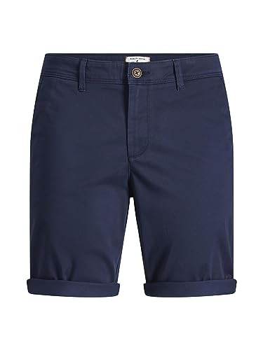 JACK & JONES Herren Chino Shorts Regular Fit 12165604,Navy Blazer,M