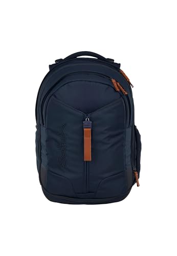 Satch Schulrucksack Match Nordic Blue - Blau | Ergonomisch, erweiterbar auf 35 L, standfest und mit extra Fronttasche für optimal organisierte Schulsachen ab der 5. Klasse