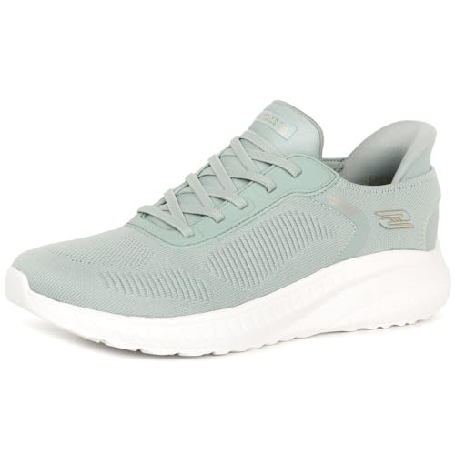 Skechers Damen Bobs Squad Chaos Current MuseSneaker, Sage Textile, 39 EU