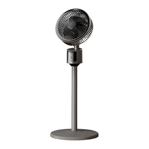 Standgerät, Standventilator sehr leise, Ventilator groß, 90°-Schwenkbereich, Ventilator mit Kühlung Sommer, Standing Fan, Bodenventilator für Heimbüros, Wohnheime, Wohnzimmer und Arbeitszimmer