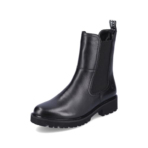 Remonte Damen D8694 Chelsea Boot, schwarz, 44 EU