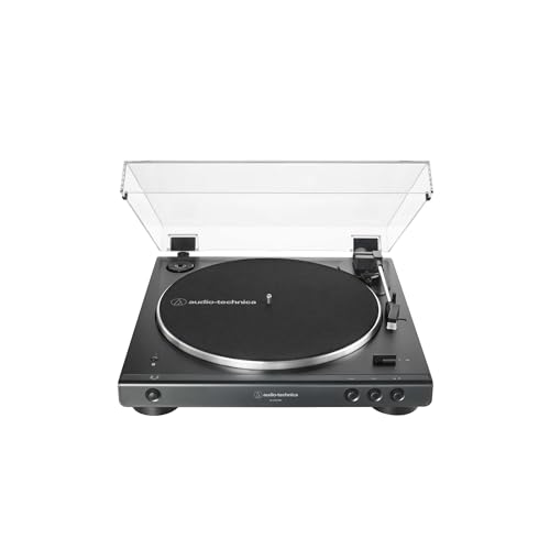 Audio-Technica LP60XBTBK Vollautomatischer Stereo-Plattenspieler mit Riemenantrieb Schwarz