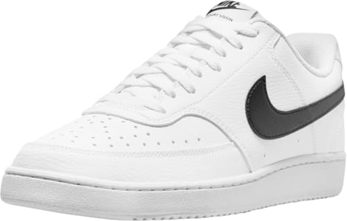 Nike Herren Court Vision Low Better Sneaker, White Black White, 44 EU