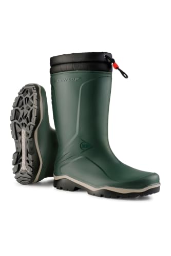 Dunlop Blizzard Schneestiefel, Gefütterte Winterstiefel, Grün, Größe 41