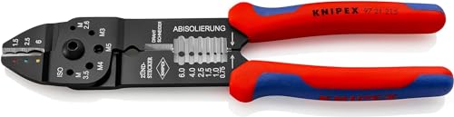 KNIPEX Crimpzange, 0, 5-6, 0 mm², mit F-Crimp, Presszange, 97 21 215