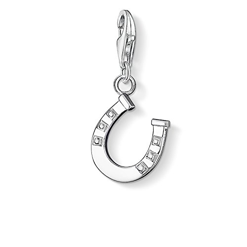 THOMAS SABO Damen Charm-Anhänger Hufeisen Glücksbringer Charm Club 925 Sterling Silber 0787-001-12