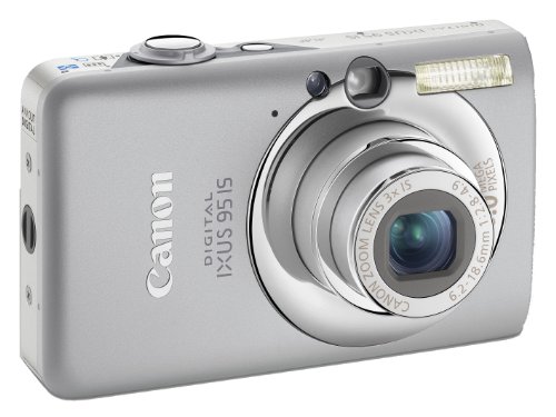 Canon Digital IXUS 95 IS Digitalkamera (10 MP, 3-fach opt. Zoom, 6,4cm (2,5 Zoll) Display, Bildstabilisator) silber