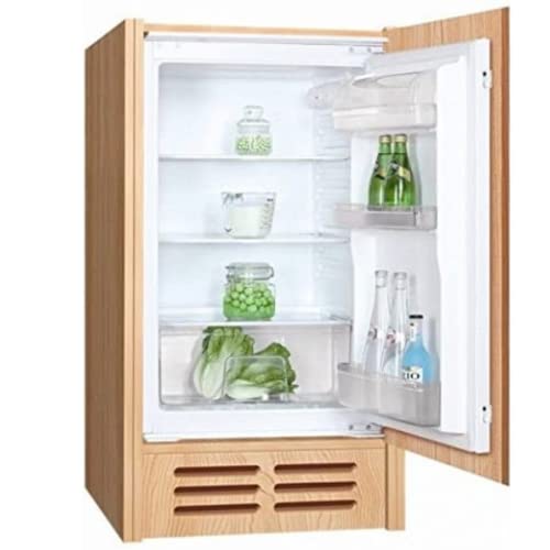 PKM Einbaukühlschrank KS130.0A++EB ohne Gefrierfach | 87x54cm | 124 Liter Nutzinhalt | Leiser Betrieb 39dB | Wechselbarer Türanschlag | Energieverbrauch 92kWh/Jahr | Weiß