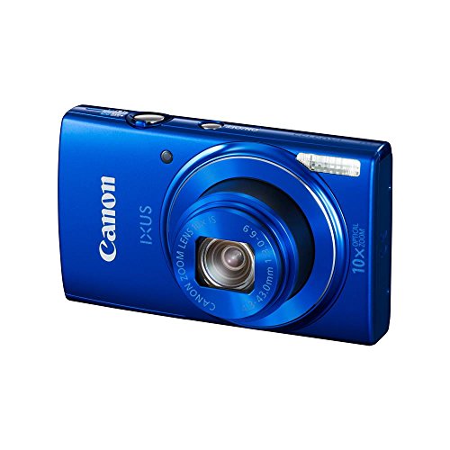 Canon IXUS 155 Digitalkamera (20 MP, 10-Fach Opt. Zoom, 6,8cm (2,6 Zoll) LCD-Display, HD-Ready) blau