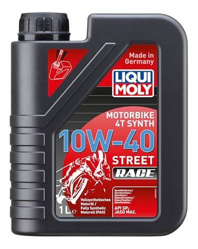 LIQUI MOLY Motorbike 4T Synth 10W-40 Street Race | 1 L | Motorrad 4-Takt-Öl | Art.-Nr.: 20753