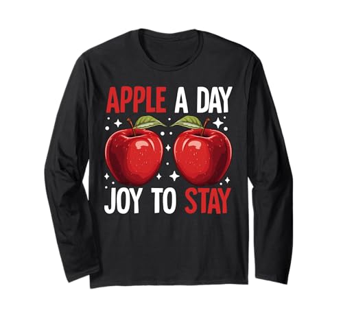Apple a Day Joy to Stay Apple Langarmshirt
