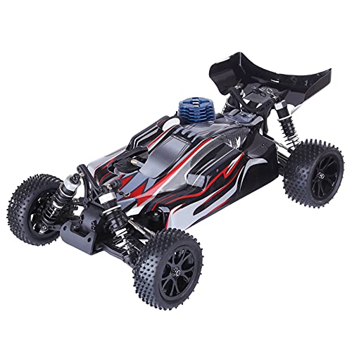 ToyGhillied VRX RH1006 Nitro RC Auto 1/10 4WD, 2.4G Verbrennermotor Off-Road Buggy mit Force.18 Motor, 80cc Tank, High-Speed Geländewagen für Erwachsene, RTR Schwarz