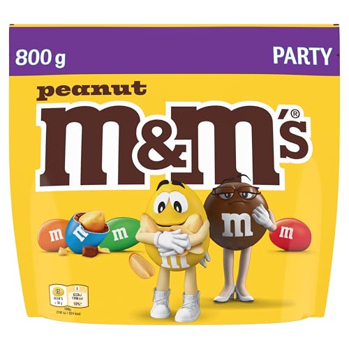 M&M's Peanut, Schokolade, 1 x 800g, Erdnussgeschmack Schokolinsen (800g)