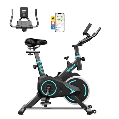 Heimtrainer Höhenverstellbar mit LCD Display, Leiser Spinning Bike, Indoor Fitness Heimtrainer bis 130 kg