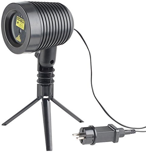 Lunartec Laser Projektor: Laserprojektor, bewegter Sternen-Regen-Lichteffekt, rot & grün, IP44 (Sternenhimmel Projektor, Laser Sternenhimmel, Weihnachtsbeleuchtung aussen)