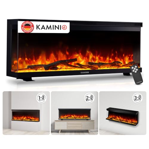 KAMINIO® Lea PRO 42 Elektrokamin mit Heizung [Stand, Einbau & Wand]