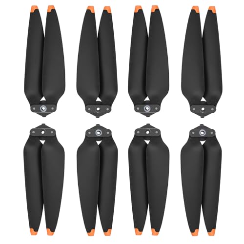 Tosiicop 4 Paar Mavic Propeller für DJI Air 3/Air 3S Ersatzpropellerblätter 8747F Flügel Geräuscharmes Luftschrauben für DJI Air 3 Drohnenzubehör Orange
