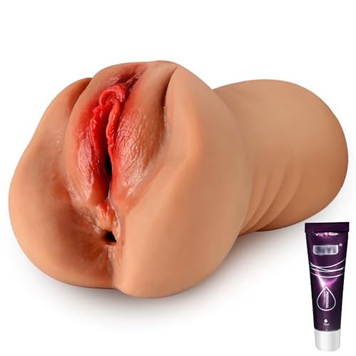 Realistische Masturbator, Mastubrator Mann Sex Spielzeug Pussy Taschenmuschi Realistisch Groß mit 3D Vagina Klitoris Anal Erotik Sexspielzeug für Männer Masturbieren Mann