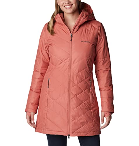 Columbia Damen Lange Steppjacke mit Kapuze, Heavenly