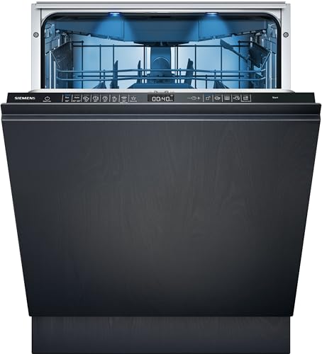 Siemens SX65ZX07CE, iQ500 Smarter Geschirrspüler Vollintegriert, XXL, Besteckschublade, Made in Germany, Zeolith Trocknung, Extra leise, aquaStop, varioSpeed Kurzprogramm, mit Innenbeleuchtung