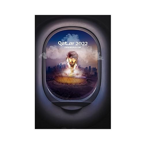 The FIFA World Cup Qatar 2022 Wall Art Deco Poster Canvas Poster Wall Art Decor Print Picture Paintings for Living Room Bedroom Decoration Unframe-style 20x30cm