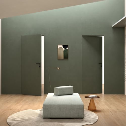 XREVERx Umkehrbarer klappbarer Wanddrahthalter, anpassbarer Rahmen und Tür, Öffnung rechts/links, Standardgrößen (Weiß (lackierbar), 80 x 210 cm