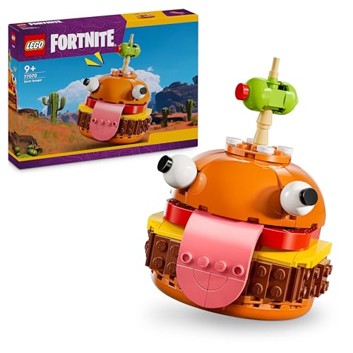 LEGO Fortnite Durrr Burger Spielzeug - Spielfigur eines Videospiel Charakters mit authentischen Details mit Zahnstocher - Sammelbares Gaming Geschenk für Jungen, Mädchen und Fans ab 9 Jahren - 77070