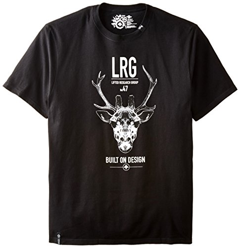 LRG Herren-T-Shirt, groß, aufgebaut, Schwarz, 3X-Groß