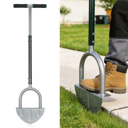 ORIENTOOLS 120cm Langstiel Rasenkantenschneider, Manueller Gartenkantenschneider für saubere Kanten an Blumenbeeten, Rasen & Garten