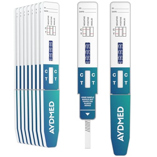 10 x AYDMED Cannabis-Drogentests | Drogentestkits für Selbsttest-Urin-Screening von Cannabis-Missbrauch | Drogentests auf Marihuana, THC | Empfindlichkeit 50ng/ml | 99% Genauigkeit | CE-zertifiziert