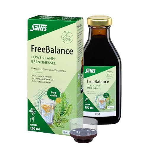 Salus FreeBalance Löwenzahn-Brennnessel 12-Kräuter-Elixier, 250 ml Lösung