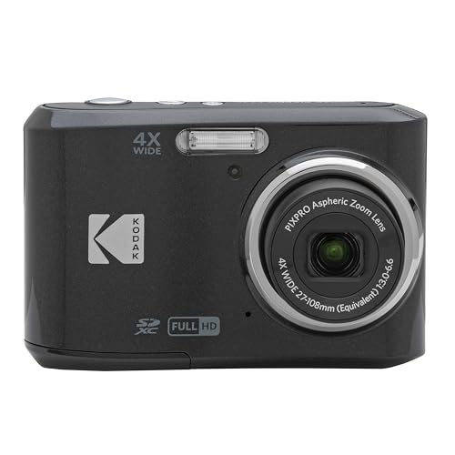 Kodak Pixpro FZ45-16.44 Megapixel Digitale Kompaktkamera, 4X optischer Zoom, 2.7 Zoll LCD, 720p HD-Video, AA-Batterie - Schwarz