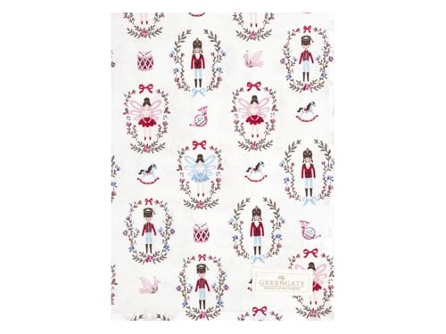GreenGate Cindarella Geschirrtuch White 70x50cm