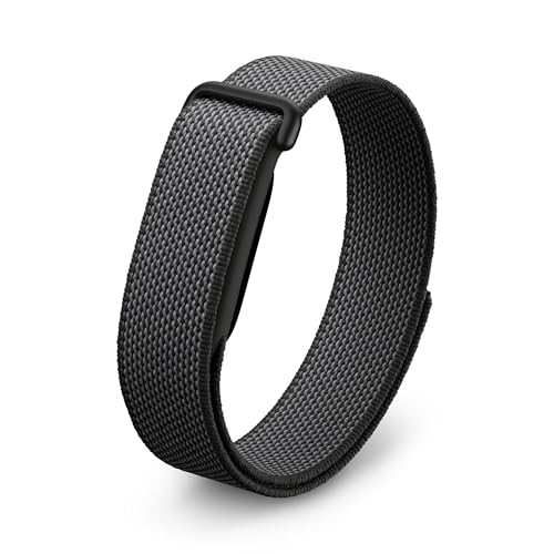Google Fitbit Air – Aktivitätstracker ohne Display mit Fitness-Tracking, Herzfrequenzmessung und Schlafanalyse – personalisiertes KI-basiertes Coaching – bis zu 7 Tage Akkulaufzeit – Obsidian