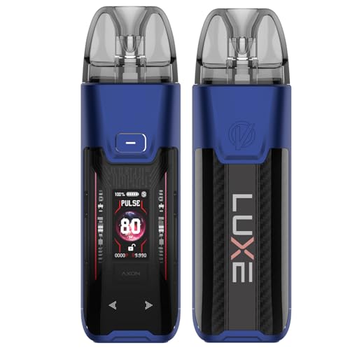 Vaporesso Luxe XR Max 2 Kit 80W – E-Zigarette Knopfzug (Button Draw), integrierter 3200-mAh-Akku, 5-ml-Pod-Kartusche, GTX-Heizwendel, MTL/DTL-Modus, No Nicotine (Blau)