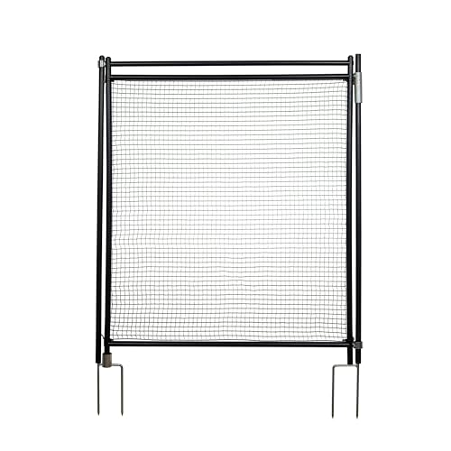 horizont Tor für Begrenzungszaun 80-95 cm, ohne Stom - Gartenzaun Tor, Tür für Netze, ideal einsetzbar für Camping und Garten
