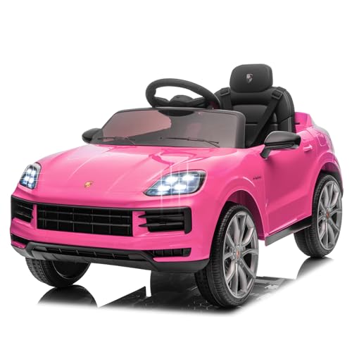 LALAHO Kinder Elektroauto 12V Kinderauto Elektrisch Rosa