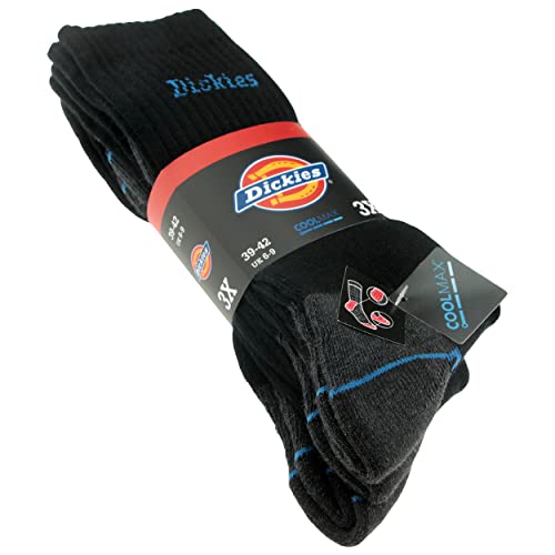 Dickies 3 Paar COOLMAX Arbeit Socken, Größe 43-46