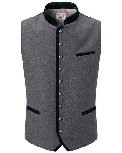 Stockerpoint Herren Alonso Trachtenweste, grau forest, 54