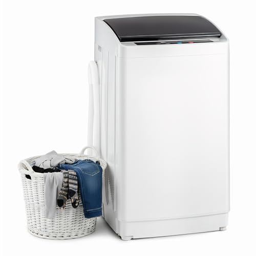 Bonnlo Waschmaschine Toplader 5 KG, Toplader Waschmaschine mit 8 Waschprogramm & 5 Wasserstände, Kleine Waschmaschine 24H-Timer, 60-70 dB (5 KG)